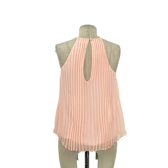 Likely Chester Pleated Sleeveless‎ Top in Pale Pink Size 0 - Picture 5 of 9